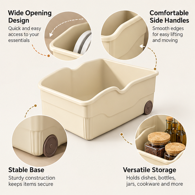 Cookware Storage Organizer Box