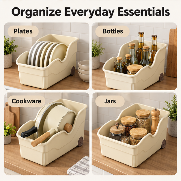 Cookware Storage Organizer Box