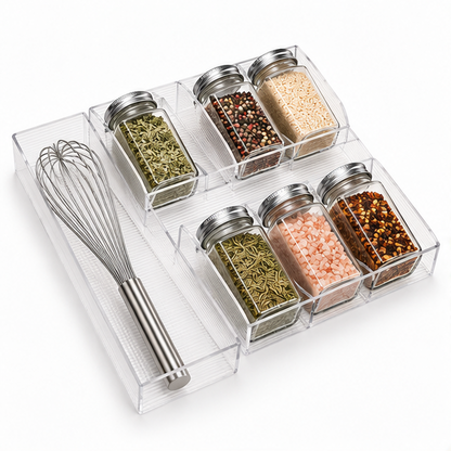 Clear Spice Rack Organizer