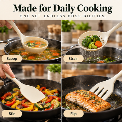 Food-Grade Silicone Kitchen Utensil Set