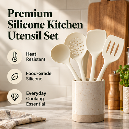 Food-Grade Silicone Kitchen Utensil Set