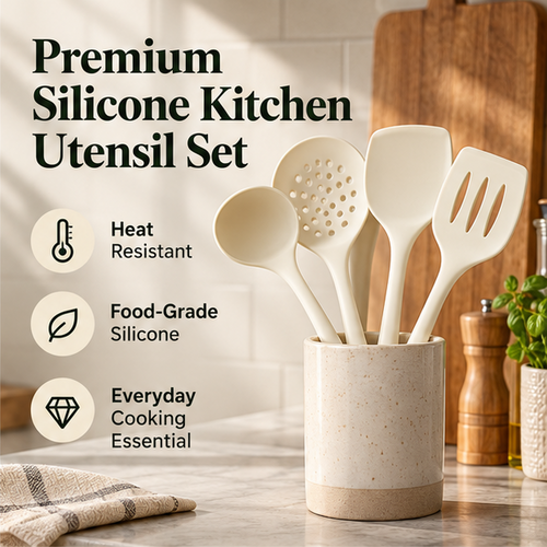 Food-Grade Silicone Kitchen Utensil Set