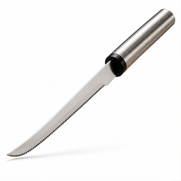 Multi-Purpose Stainless Steel Curved Serrated Knife